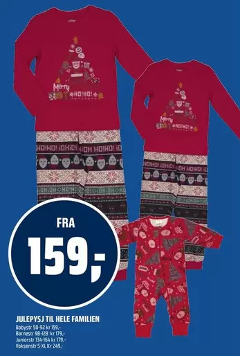 Julepyjs til hele familien