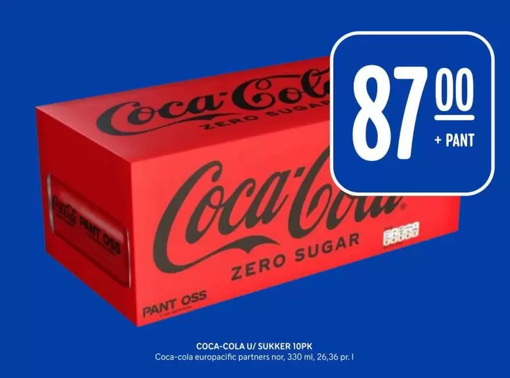 Coca Cola - SUKKER TOPK