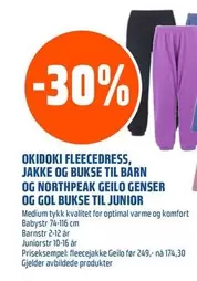 Barn - FLEECEDRESS, JAKKE OG BUKSE TIL BARN OG GEILO GENSER OG GOL BUKSE TIL JUNIOR
