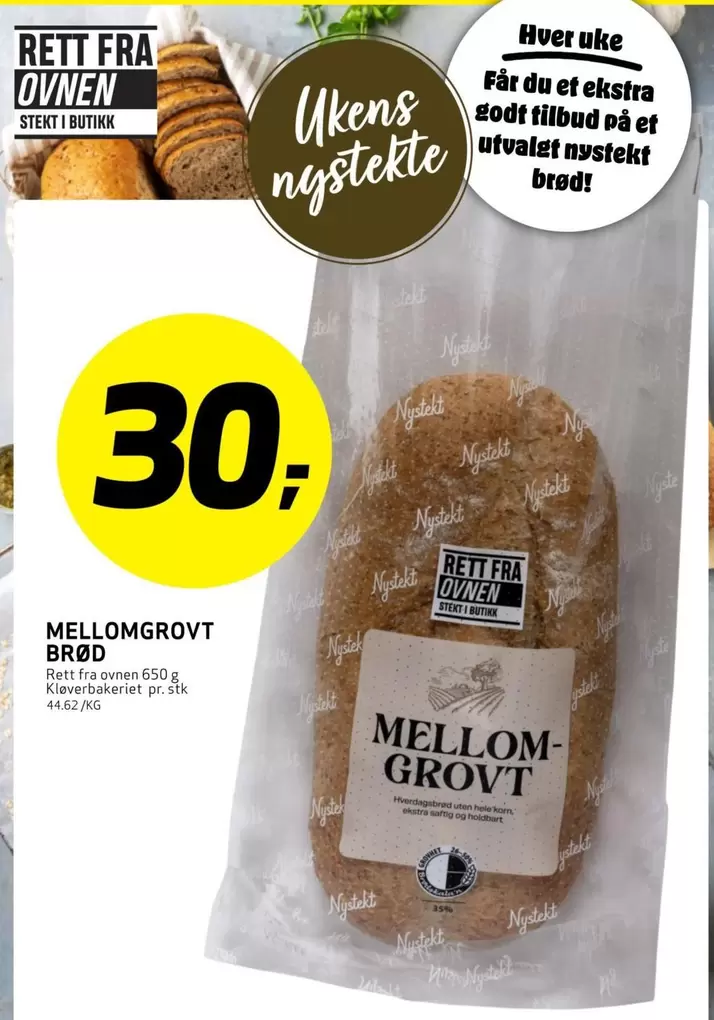 MELLOMGROVT BRØD
