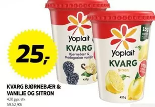 KVARG BJØRNEBÆR & VANILJE OG SITRON