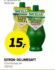 Sicilia - SITRON- OG LIMESAFT