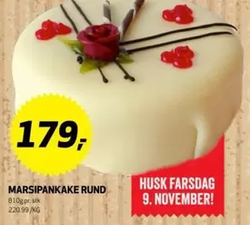 MARSIPANKAKE RUND