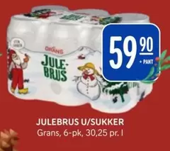 JULEBRUS U/SUKKER