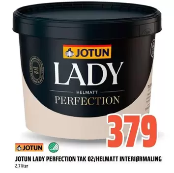 No - LADY PERFECTION TAK 02/HELMATT INTERIØRMALING