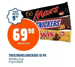 Wix - TWIX/MARS/SNICKERS 10 PK