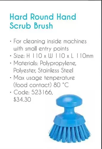 Max - Hard Round Hand Scrub Brush