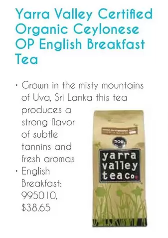 Op - Organic Ceylonese OP English Breakfast Tea