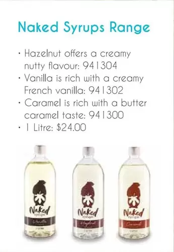Naked - Syrups Range