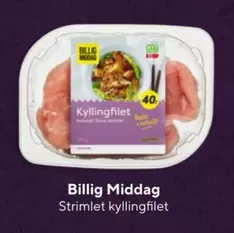 Strimlet kyllingfilet