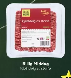 Kjøttdeig av storfe