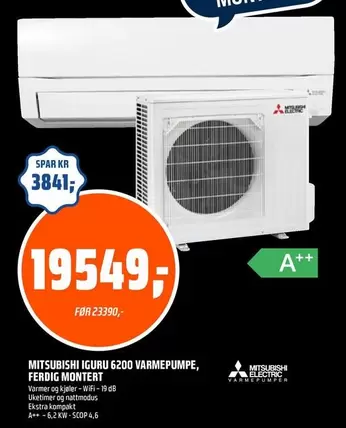 IGURU 6200 VARMEPUMPE, FERDIG MONTERT