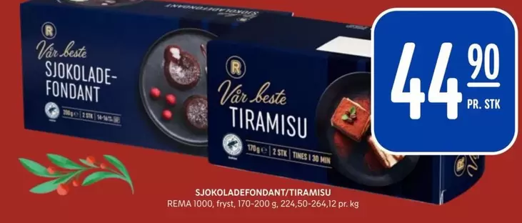 SJOKOLADEFONDANT/TIRAMISU