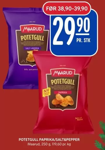 POTETGULL PAPRIKA/SALT&PEPPER