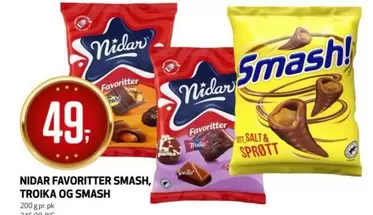 Smash - FAVORITTER SMASH, TROIKA OG SMASH