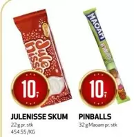 Bali - JULENISSE SKUM, PINBALLS