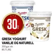 GRESK YOGHURT