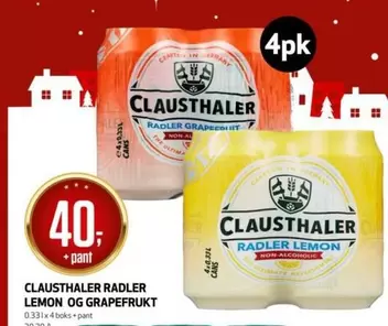 RADLER LEMON OG GRAPEFRUKT
