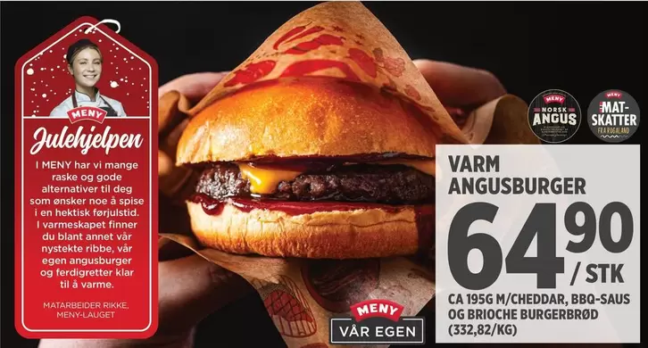Mat - VARM ANGUSBURGER