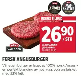 Norsk - FERSK ANGUSBURGER