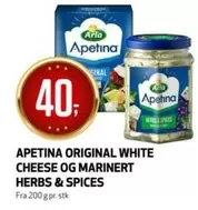 White - APETINA ORIGINAL WHITE CHEESE OG MARINERT HERBS & SPICES