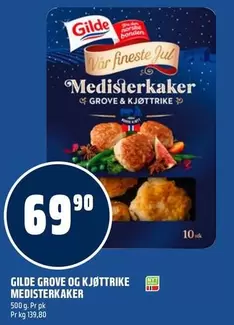 GROVE OG KJØTTRIKE MEDISTERKAKER