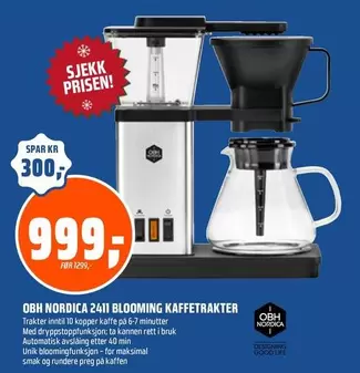 2411 BLOOMING KAFFETRAKTER