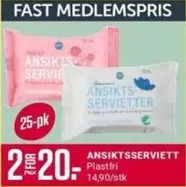 Fast - ANSIKTSSERVIETT