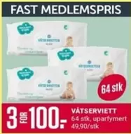 Fast - VÅTSERVIETT