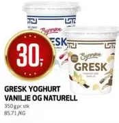 GRESK YOGHURT