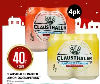 RADLER LEMON OG GRAPEFRUKT