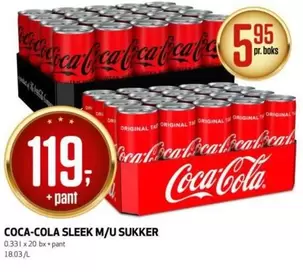 Coca Cola - SLEEK M/U SUKKER