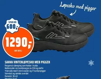 Star - VINTERLØPESKO MED PIGGER