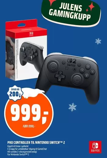 Switch - PRO CONTROLLER TIL NINTENDO SWITCH™ 2