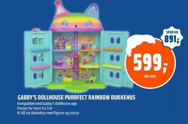 Rainbow - PURRFECT RAINBOW DUKKEHUS