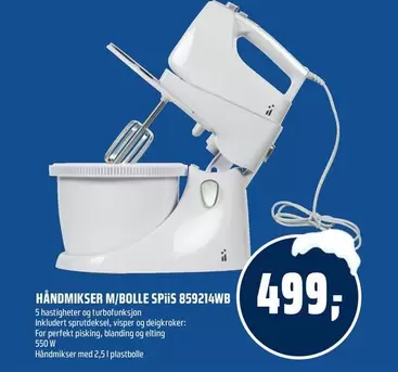 HÅNDMIKSER M/BOLLE SPIIS 859214WB