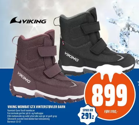 Viking - WOMBAT GTX VINTERSTØVLER BARN