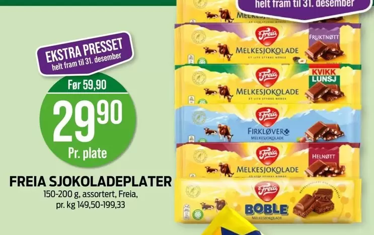 Fram - SJOKOLADEPLATER