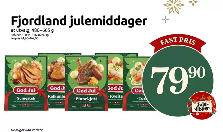 Fast - Julemiddager