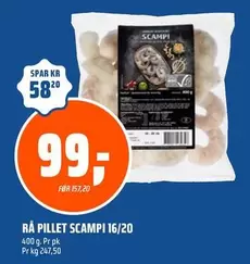 RÅ PILLET SCAMPI 16/20
