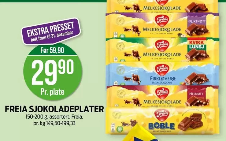 Fram - SJOKOLADEPLATER