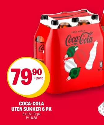 Coca Cola - UTEN SUKKER 6 PK