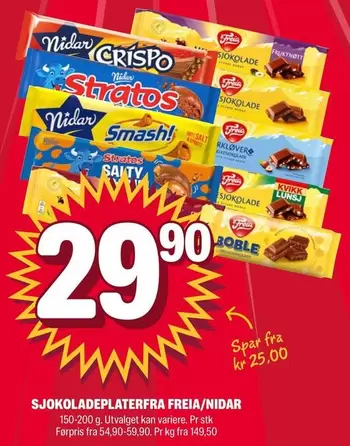 Smash - SJOKOLADEPLATERFRA