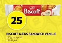 Lotus - BISCOFF KJEKS SANDWICH VANILJE