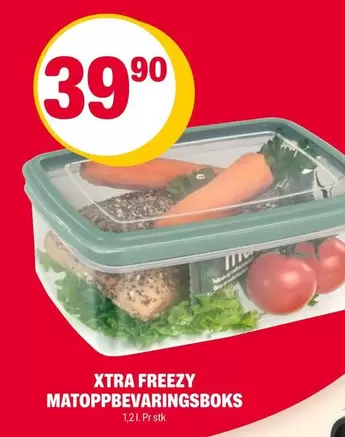XTRA FREEZY MATOPPBEVARINGSBOKS