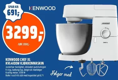 CHEF XL KVL4100W KJØKKENMASKIN