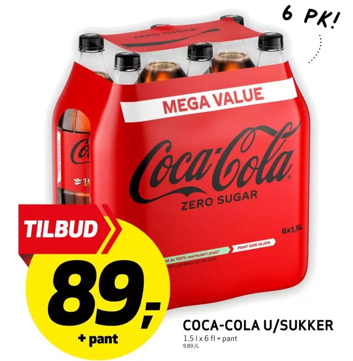 Coca Cola - COCA-COLA U/SUKKER