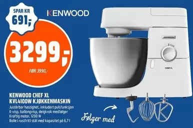 CHEF XL KVL4100W KJØKKENMASKIN