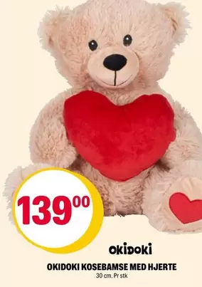OKIDOKI KOSEBAMSE MED HJERTE