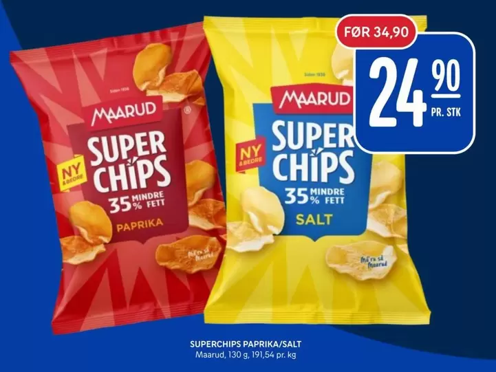 SUPERCHIPS PAPRIKA/SALT